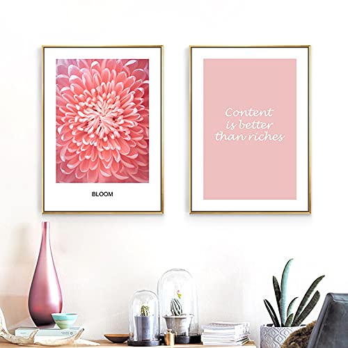 Impression toile pissenlit et fleurs roses pour une ambiance poétique