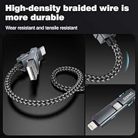 GIANAC Multi USB Kabel 1M,Universal Ladekabel Mehrfach Anschlüsse – Ansicht 3