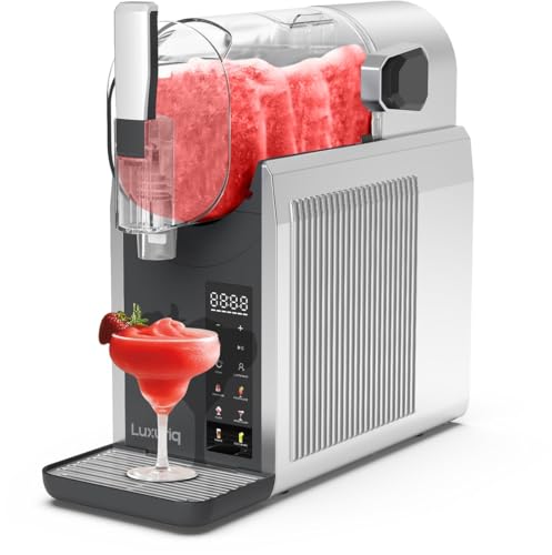 Luxuriq Slush Puppy Maker, Slush Puppy Machine, Milkshake Machine, 7 Programs, 2 Liter, Self Cleaning Function, Slushi, Granita, Frappé, Milkshakes and more