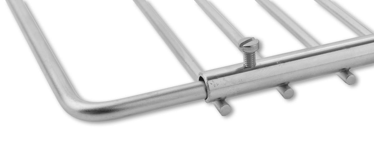 Accesorio de barbacoa/grill en acero inoxidable de anchura ajustable 50-70x37cm