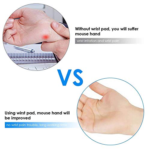Image of Storin Silica Gel Ergonomic Mouse pad, Wrister pad The Wrist Effectively and Make Wrist Relief from Fatigue and Hurt Wrist pad Black or Blue
