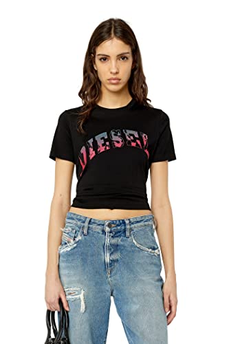 Diesel T-Shirt Noir Femme g11 Noir XS
