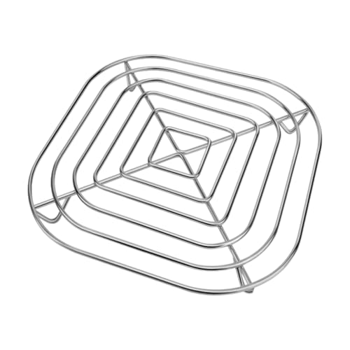 Generisch Grille de cuisson en acier inoxydable 2026, convient aux friteuses à air chaud, remplacement des friteuses à air chaud (argenté, 20 cm)