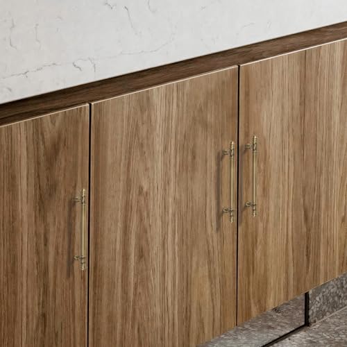 AQKKNY 2 Pack Matt Bronze Solid Brass Cabinet Handles,Kitchen Drawer Pulls, 5 Inches Furniture Door Handles for Cupboard Bedroom Wardrobe(Antique) by AQKKNY - Used condition - Image 6