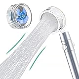 ❄【Disfrute un Hermoso Baño la Línea Flotación】ALEAVIC alcachofa de ducha,nuevo diseño de forma de cintura pequeña, el flujo de agua suave y delgado le permite disfrutar de un baño de masaje,la rotación de 360 ​​grados te permite experimentar la ducha desde diferentes ángulos.