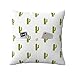 HABXNJF Funda de almohada de 50 x 50 cm, fundas de cojín de cactus mexicano verde, fundas de almohada cuadradas para sala de estar, sofá, dormitorio