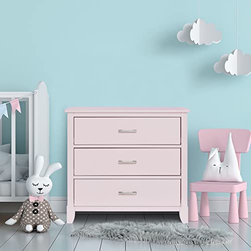 Dream On Me Universal 3 Drawers Chest | Kids Bedroom Dresser | Three Drawers Dresser Mid Century Modern, Blush Pink #TOP1