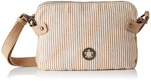 ctta caminatta Conchas, Bolso bandolera para Mujer, Beige (Camel), 6x18x26 cm (W x H x L)
