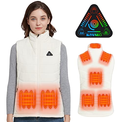 Kovnlo Womens Heated Vest, 4 In 1 Smart Controller, Lights-Out Design, Lightweight Heating Vest (Battery Pack Not Included) #TOP4