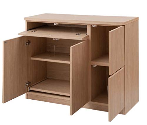 キャビネット幅104ハイ PCデスク ホワイト Amazon.co.jp: パソコンデスク スクエアキャビネット幅104 ハイ