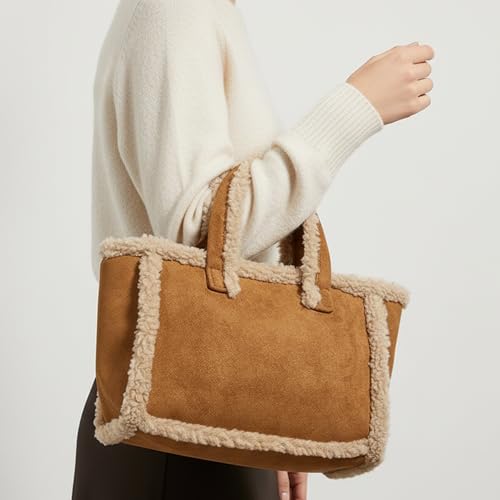Sac en daim marron avec sangle pour ne plus manquer d'espace - 2