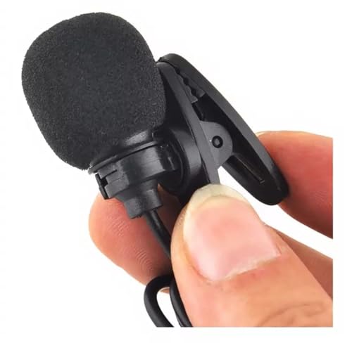 Microfone de Lapela P2 3,5mm com Clipe – Compatível com Celular, Notebook e PC | Áudio Estéreo | Cab