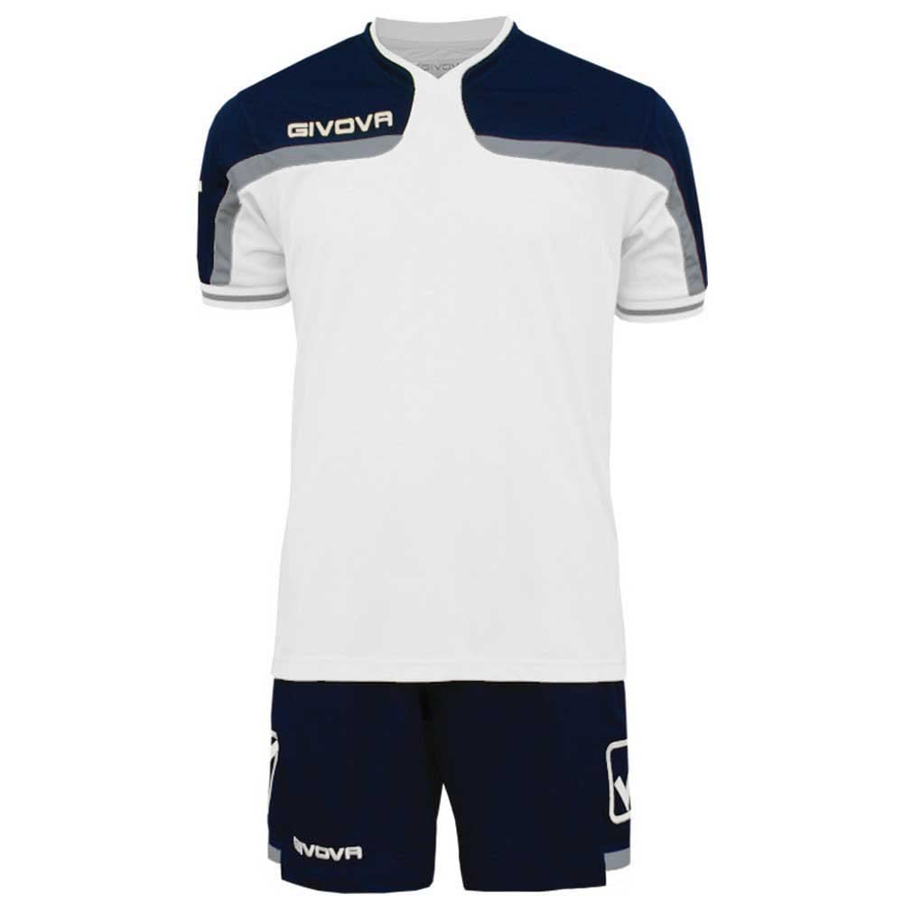 Givova Unisex Weib/Blau Kit America, S