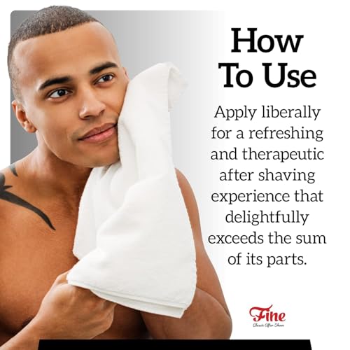 Fine Men\'s Aftershave - Latigo Fragrance, Soothing & Toning Post Shave Balm, Calms Razor Burn, Classic Barbershop Feel, Alcohol-Based Formula, Gentle for All Skin Types, 100ml - Thumbnail 4