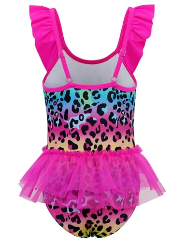 Image of Girls Swimsuit One Piece Bathing Suit Mermaid Girls' Swimwear with Double Mesh Ballet Skirt 3-9 Years
