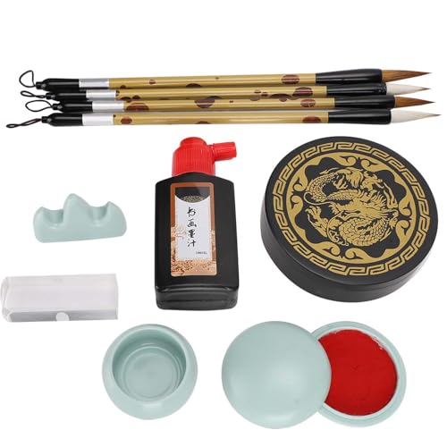 Kit de pinceles de caligrafía para principiantes con pluma y tinta 3