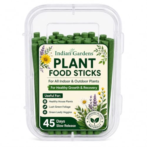 Image of Indian Gardens - Plant Food Sticks (Pack of 40) for Indoor & Outdoor Plants | Slow Release Fertilizer Sticks | Easy to Use Plant Nutrition