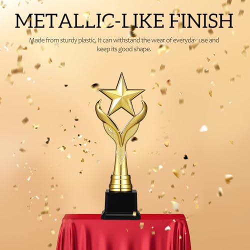 Trophée d'or 1ère place étoile de 28 cm pour remise de prix - 5