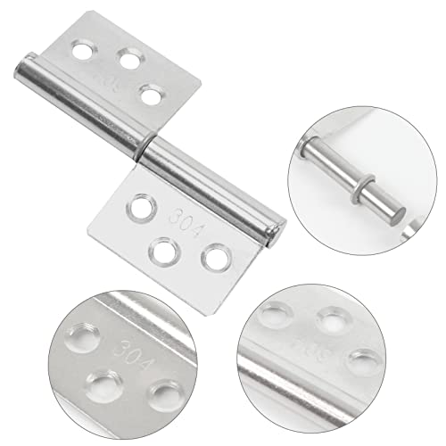 Tambee Lift Off Hinges Flag Hinges 3 Inch 6 Pcs 304 Stainless Steel Cabinet Hinges Detachable Door Hinge #TOP2