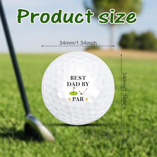 KINMES Engraved Best Dad Golf Ball