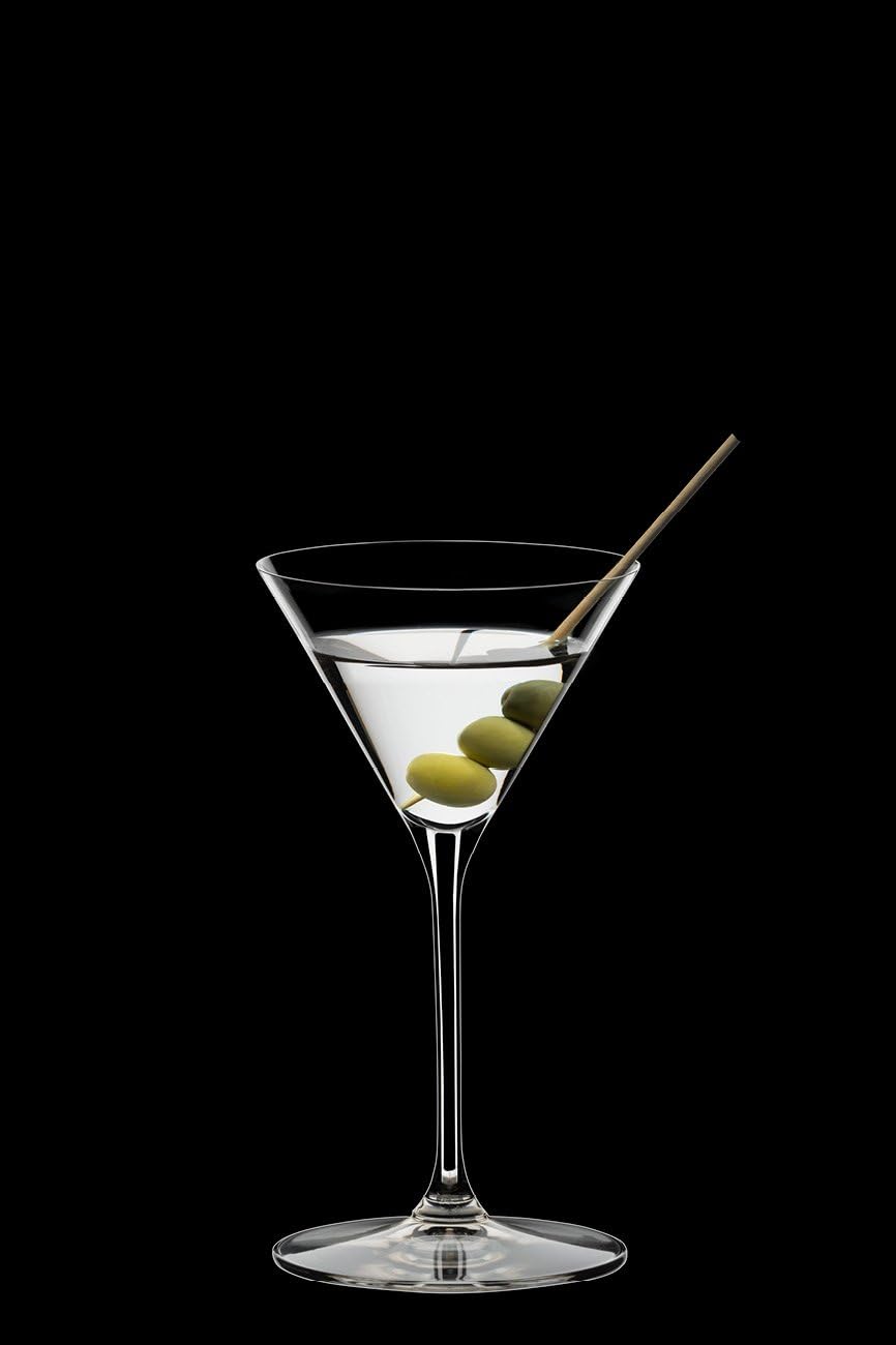 Verres à Martini/cocktail Riedel - Lot De 2, 200 Ml, Forme Diamant - Lave-vaisselle, Design Classique Pour Martini Et Cocktails