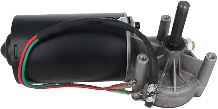 Heyiarbeit 24V 150RPM DC Worm Gear Motor High Torque Turbine Worm Gear Reduction Motor Reversible Left Axis Speed Reducing Electric Gear Box Motor for DIY Robot Door Lock