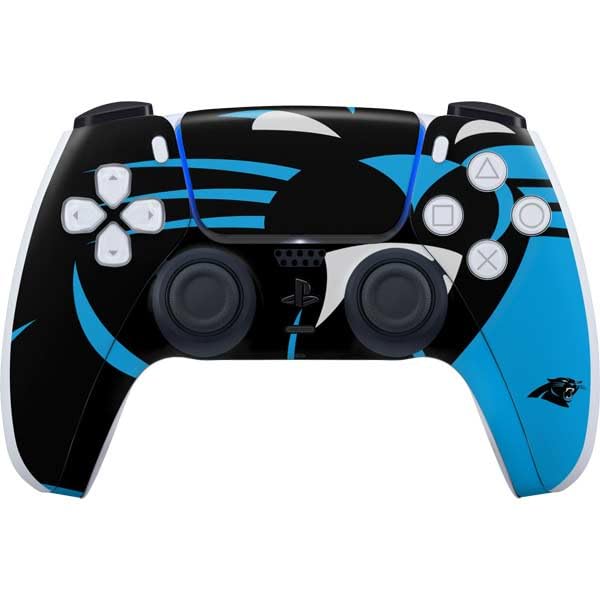 Skinit Decal Gaming Skin Compatible with PS5 Controller - Officially Licensed NFL Carolina Panthers Large Logo Design