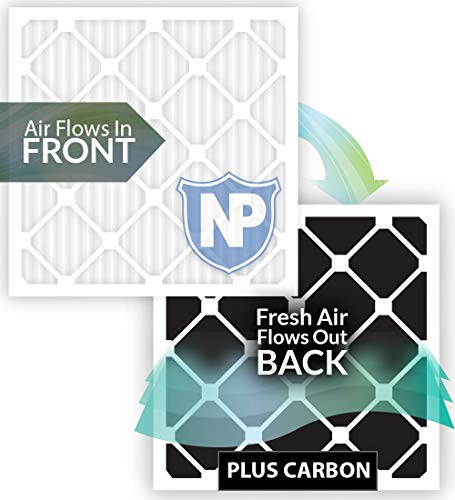 Nordic Pure 16X16X1 Merv 13 Pleated Plus Carbon Ac Furnace Air Filters 6 Pack #TOP4