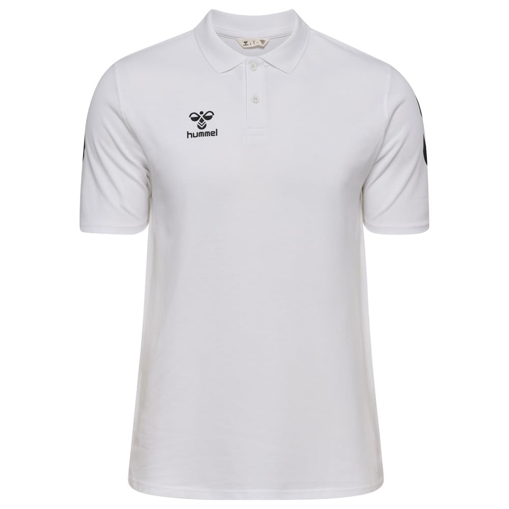 hummel hmlGO 2.0 Chevron Polo Shirt, White, 3XL
