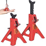 2-Pack Adjustable Metal RC Jack Stands - Compatible with 1/8 1/10 1/12 Scale Crawlers (for TRX-4, Axial SCX10, Tamiya CC01) - for Repair, Upgrade & Display