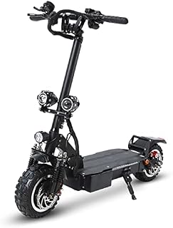 KELKART 60V 28Ah Fast Off-Road Adult Electric Scooter, with Dual-Motor Mountain Electric Scooter, Equipped with 11-Inch Vacuum Off-Road Tires Commuter Electric Scooter