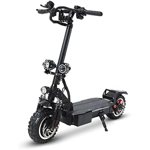 KELKART 60V 28Ah Fast Off-Road Adult Electric Scooter, with Dual-Motor Mountain Electric Scooter, Equipped with 11-Inch Vacuum Off-Road Tires Commuter Electric Scooter Cover
