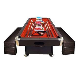 Simba billard américain 8 pieds avec bancs conteneurs intégrés