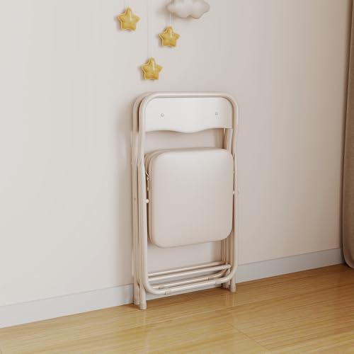 MilleLoom Folding Card Table and Chairs Set of 3, Portable Foldable Table with 2 PU Upholstered Chairs, Lightweight for Indoor Outdoor Use, Dining, Camping, Parties by MilleLoom - Used condition - Image 6