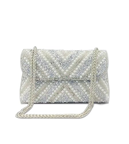 Image of Sweetovo Rhinestone Clutch Purse, Sparkly Evening Bag with Chain for Women