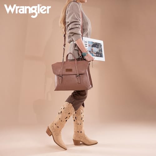 Image of Wrangler Laptop Bag for Women Messenger Bag Briefcase Computer Backpack Convertible Satchel Bag