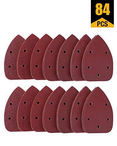 Mouse Sandpaper 84 PCS Mouse Detail Sander Sandpaper Sanding Paper 140mm90mm Hook