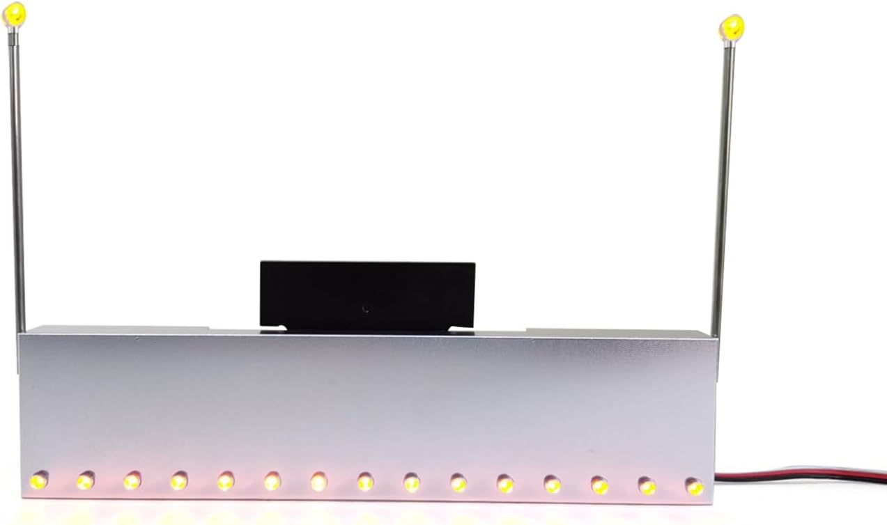 TOUCAN RC HOBBY US in Stock Metal Front Bumper Led Light for Tamiya 1/14 RC Tractor Truck 56344 56301 for Adult