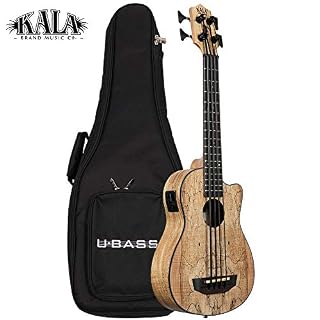 Kala U-BASS – Erable coti – Ukulele basse (+ housse) - Les Beatles, Paul McCartney, John Lennon, RIngo Starr, George Harrison