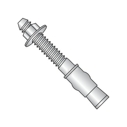 1/4-20 x 1 3/4" Wedge Anchors/Stainless Steel/Nut & Washer Included/ICC Compliant (ICBO) (Carton: 100 pcs)