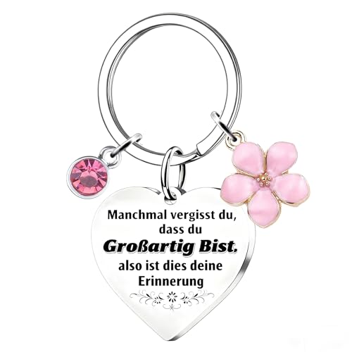 Regalos originales para mujer llavero para mujer, relleno de calcetines para ella, regalo de agradecimiento para novia, esposa, mejor amiga, colegas, bonito regalo secreto de Navidad (Deutsch)