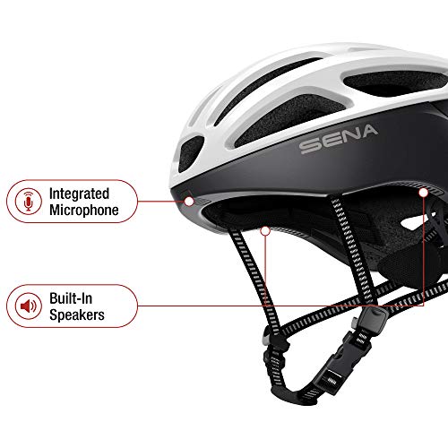 Casco Sena R1 EVO Smart para ciclismo en carretera con sistema de intercomunicador de malla 2