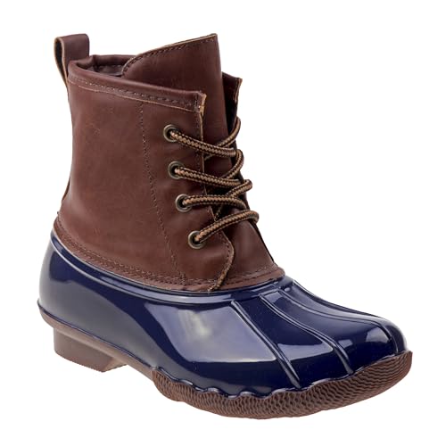 Josmo Unisex Waterproof Duck Boots Snow Rain Shoes, Navy (6 Medium, Toddler) by Josmo - Used condition - US$9.88