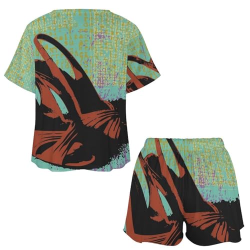 Pyjama talons aiguilles rétro : douceur des nuits d'été - 5