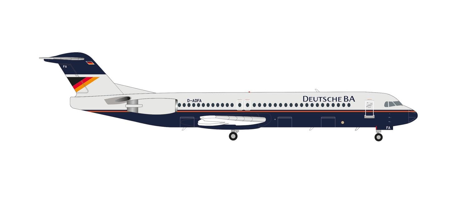 Fokker 100 Herpa 1/200 maqueta de avión prefabricada de metal sin montaje para coleccionistas 3