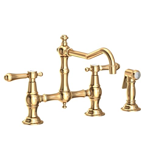 Kitchen Bridge Faucet with Side Spray - 9462 - POLISHED