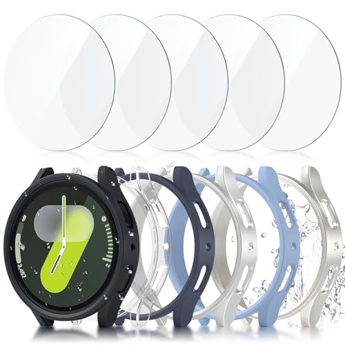 JZK [6+6 Screen Protector+Tempered Glass for Samsung Galaxy Watch 6 44mm