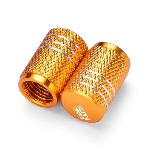 Bouchon de valve Tricity 300 jaune en alu durable pour pneu moto Y-AMAHA