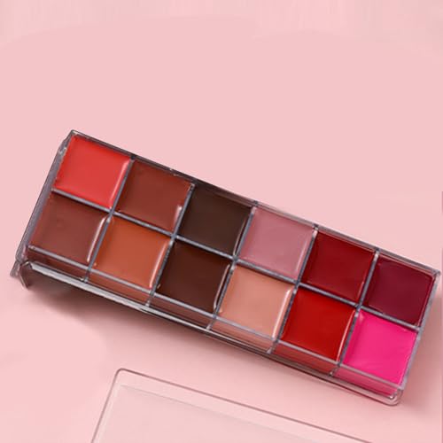 Paleta de 12 labiales de color mate con tonos de larga duración 6