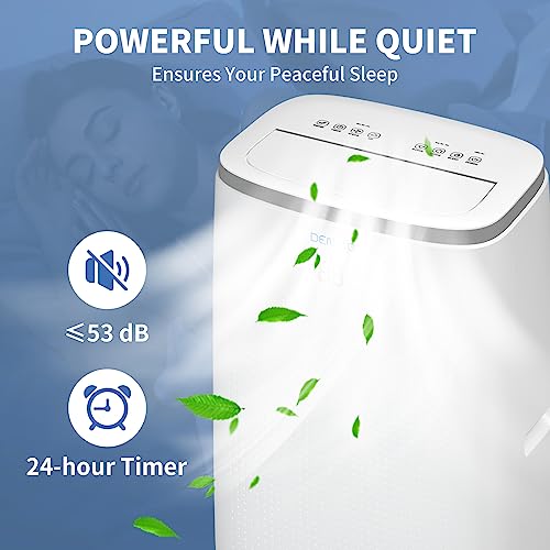 Denbig 15,000 Btu Portable Air Conditioners, 3-In-1 Portable Ac With Dehumidifier/Fan/Sleep Modes For Rooms Up To 700 Sq. Ft, With 24-Hour Timer & Remote Control & Window Mount Kit #TOP4